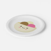 Kawaii Ice Cream Papieren Bordje (Gekanteld)