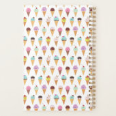 Kawaii Ice Cream Patroon Planner (Achterkant)