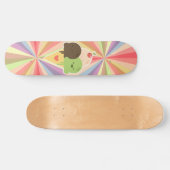 Kawaii Ice Cream Rainbow Persoonlijk Skateboard (Horizontaal)