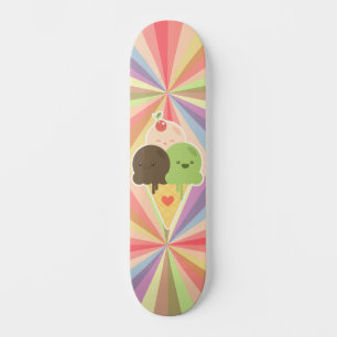 Kawaii Ice Cream Rainbow Persoonlijk Skateboard