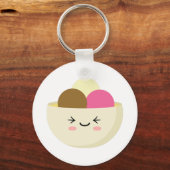 Kawaii Ice Cream Sleutelhanger (Voorkant)