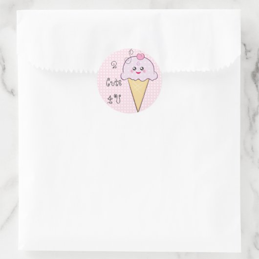 Kawaii Ice-Cream Sticker (Tas)