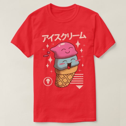 Kawaii Ice Cream T-shirt (Design voorkant)