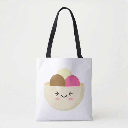Kawaii Ice Cream Tote Bag (Voorkant)