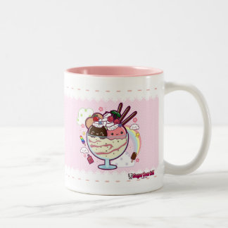 Kawaii Ice Cream Tweekleurige Koffiemok
