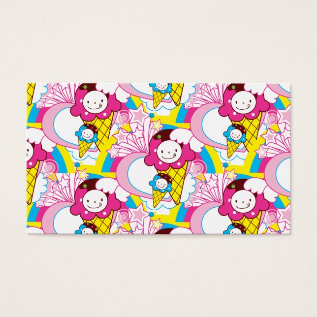 Kawaii Ice Cream Uber Cute Visitekaartjes (Voorkant)
