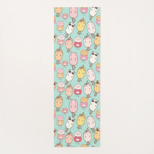 Kawaii Ice Cream Yogamat (Achterkant)