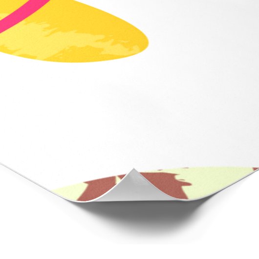 Kawaii Ice Creams Pattern, Kawaii Character Ice Cr Poster (Hoek)