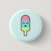 Kawaii Ice crème Ronde Button 3,2 Cm (Voorkant)