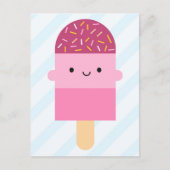 Kawaii Ice Lolly / Popsicle Briefkaart (Voorkant)