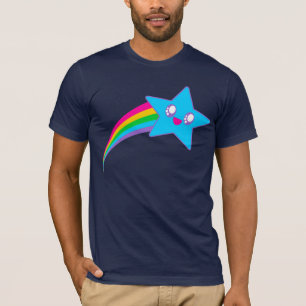Kawaii ijlt de Regenboog van de Ster van het Neon T-shirt