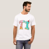 Kawaii ijs initial Zoete Ijs Letter T-shirt (Voorkant volledig)