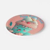 Kawaii-ijs Papieren Bordje (Gekanteld)