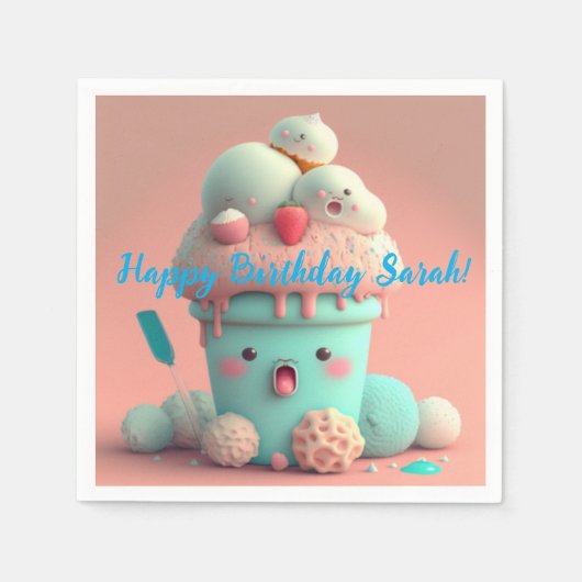 Kawaii-ijs Servet (Voorkant)