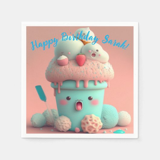 Kawaii-ijs Servet (Voorkant)