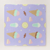 Kawaii Ijs Snoepjes Patroon Legpuzzel (Horizontaal)