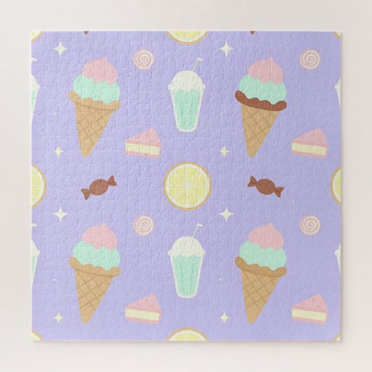 Kawaii Ijs Snoepjes Patroon Legpuzzel (Verticaal)
