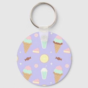 Kawaii Ijs Snoepjes Patroon Sleutelhanger