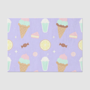 Kawaii Ijs Snoepjes Patroon Tissuepapier