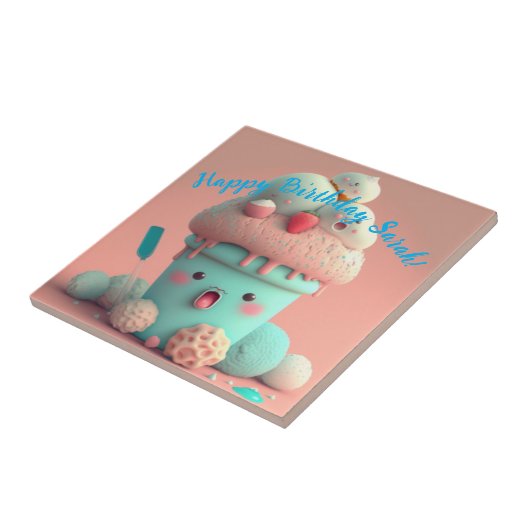 Kawaii-ijs Tegeltje (Zijkant)