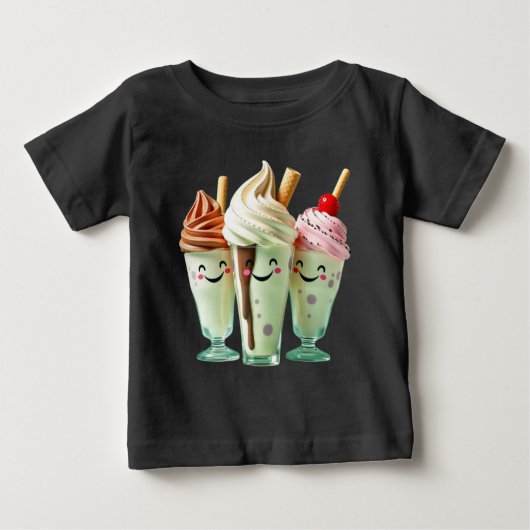 Kawaii Ijs Trio Schattige Dessertkarakters (Voorkant)