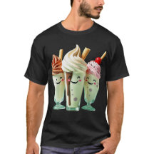 Kawaii Ijs Trio Schattige Dessertkarakters