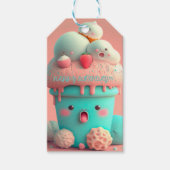 Kawaii-ijsbeker Cadeaulabel (Voorkant)