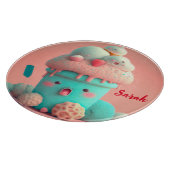 Kawaii-ijsbeker Snijplank (Hoek)