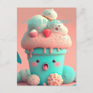 Kawaii ijscup    briefkaart