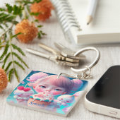 Kawaii-ijsje Sleutelhanger (Voorkant Rechts)