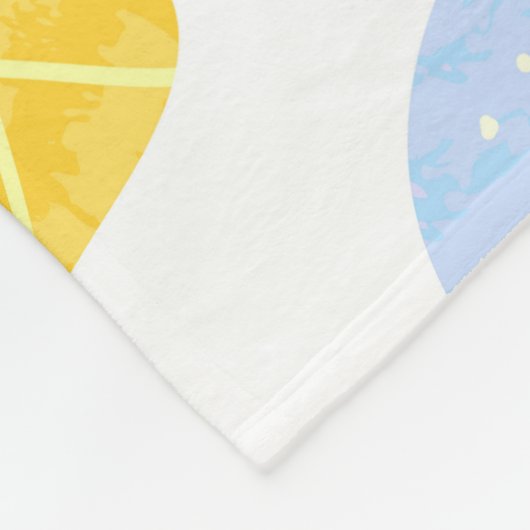 Kawaii ijsjes, schattig, naadloos patroon. fleece deken (Hoek)