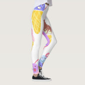 Kawaii ijsjes, schattig, naadloos patroon. leggings (Rechts)