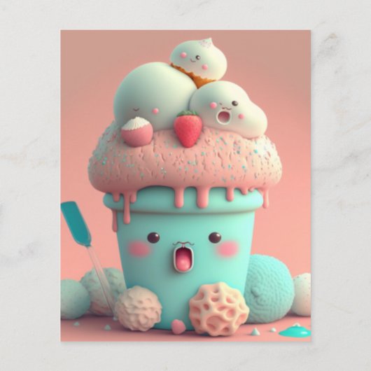 Kawaii-ijskaart (Achterkant)