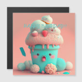 Kawaii-ijskaart (Voorkant / Achterkant)