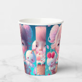 Kawaii-ijsmeisje onderzetter papieren bekers (Links)