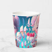 Kawaii-ijsmeisje onderzetter papieren bekers (Rechts)