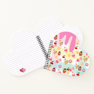 Kawaii-ijsroom & druipnotitieboek notitieboek