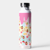 Kawaii-ijsroom en druppelwaterfles waterfles (Links)