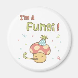 Kawaii Ik ben een Fungi Party-paddenstoel Humor Magneet