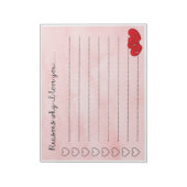 Kawaii... ik hou van je leuke boodschap notitieblok (Linkerzijde)