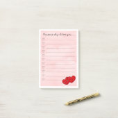 Kawaii... ik hou van je leuke boodschap post-it® notes (Op bureau)