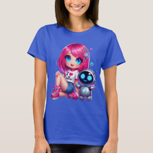 🤖Kawaii Ik Hou Van Mijn Ai Chatbot Schattige BFF  T-shirt