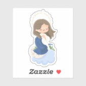 Kawaii Immaculate Conception Sticker (Vel)