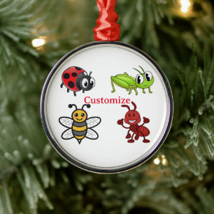 Kawaii Insecten Thunder_Cove Metalen Ornament