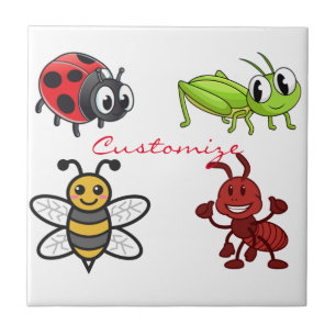 Kawaii Insecten Thunder_Cove Tegeltje
