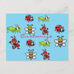 Kawaii Insects Thunder_Cove Briefkaart