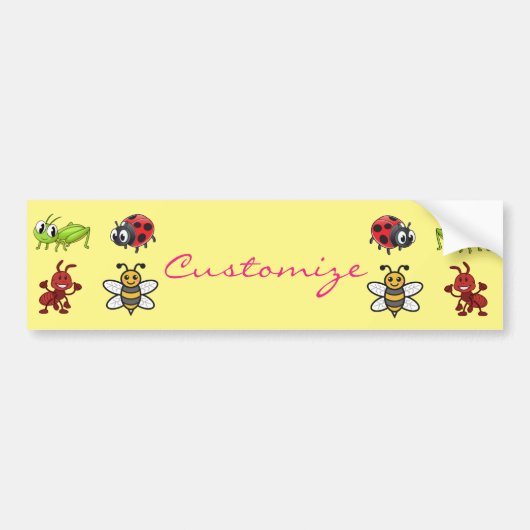 Kawaii Insects Thunder_Cove Bumpersticker (Voorkant)