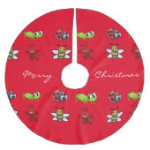 Kawaii Insects Thunder_Cove Kerstboom Rok (Voorkant)