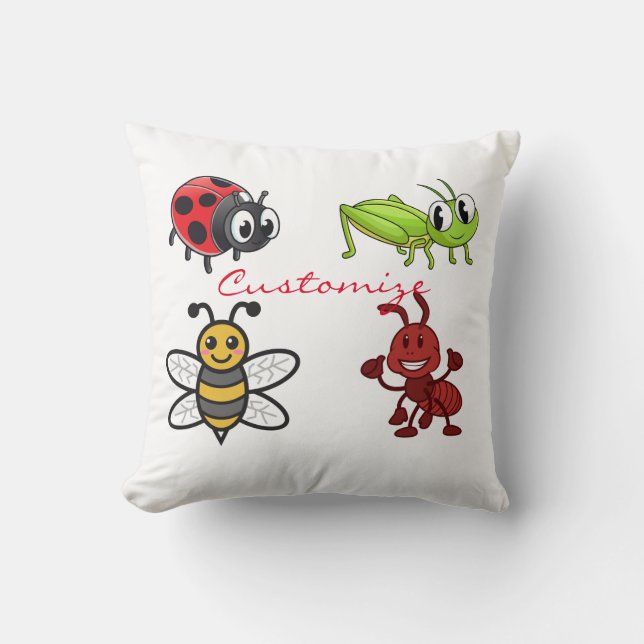 Kawaii Insects Thunder_Cove Kussen (Voorkant)