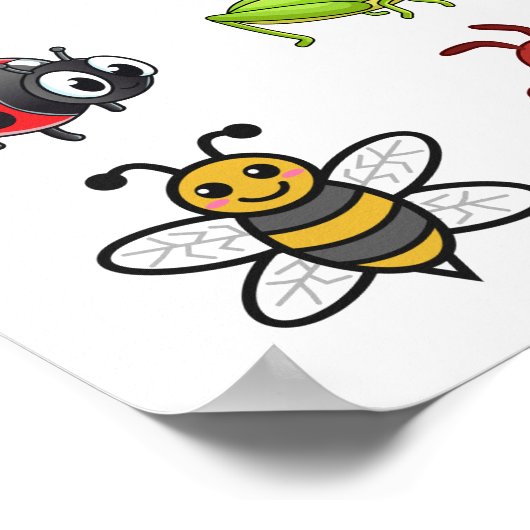 Kawaii Insects Thunder_Cove Poster (Hoek)